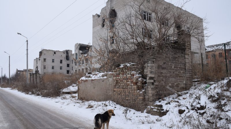 Zerstörung in Slowjansk